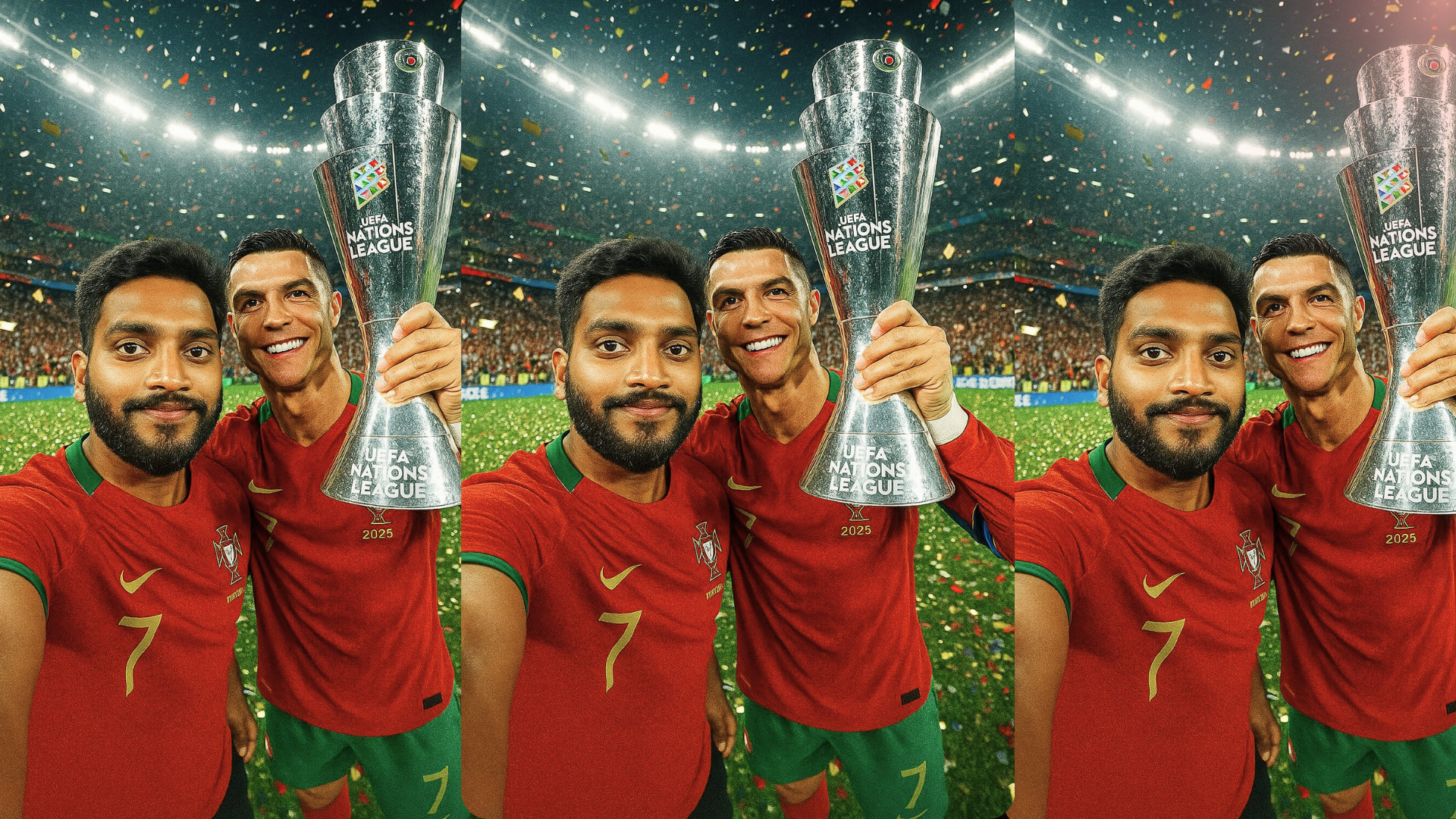 Victory Vibes with Cristiano Ronaldo – A Legendary Selfie!