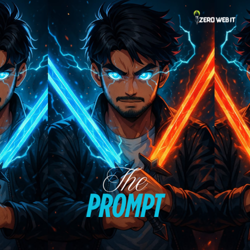 Anime Boy with Swords