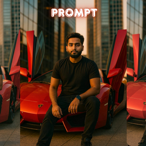 Red Lamborghini Prompt