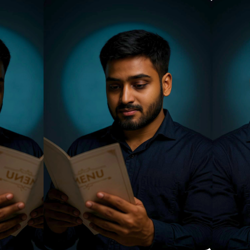 Moody Elegance in Blue Light